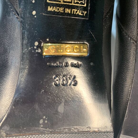 Gucci GG Marmont Monogram Logo Heart Chevron Matelasse High Boots EU 38.5 US 8.5 - Picture 10 of 10